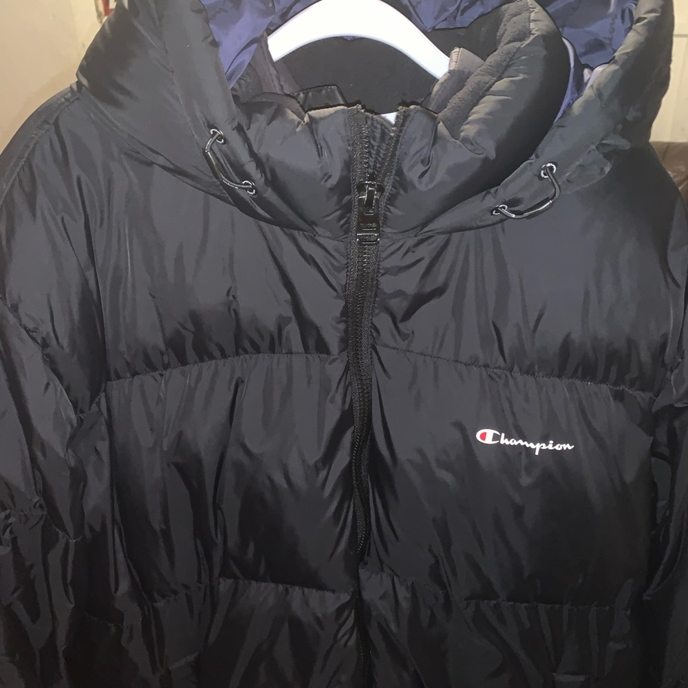 Champion Black Hooded Jacket